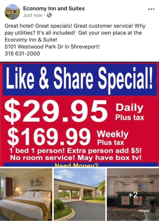 Economy Inn & Suites Σρίβπορτ Εξωτερικό φωτογραφία
